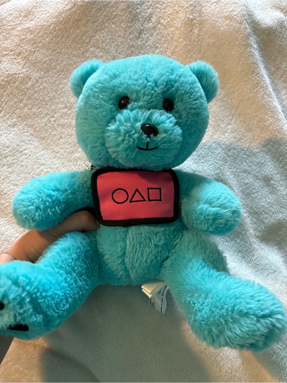 Squid games bear stuffed animal